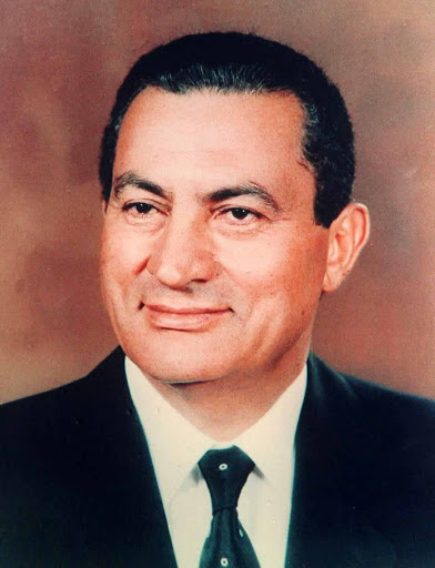 Portrait of Hosni Mubarak